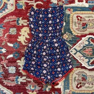 Boho Print Sleeveless Romper